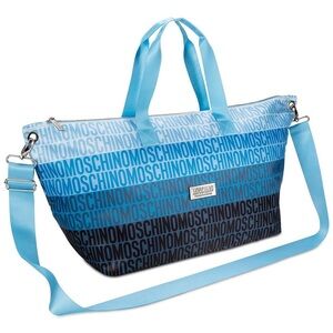 MOSCHINO XL TRAVEL BAG BLUE OMBRE